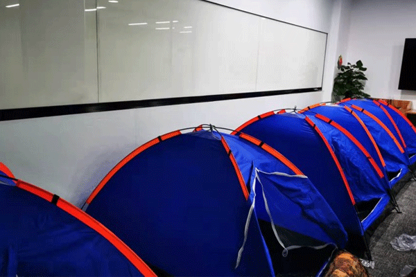 Tents in shanghai facility